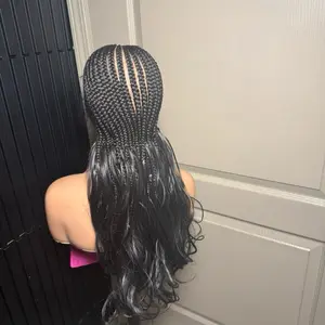 Full Lace hand braid corn row boho   braids. Synthentic full lace