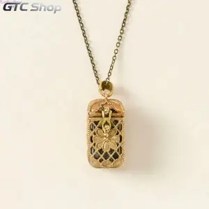 Serelune Jewelry Tiny Tarot Deck Necklace, Mini Tarot Card Pendant with Delicate Chain, Lightweight Mystic Fashion Accessory, Unique Daily Wear Jewelry & Lovely Gift for Tarot Lovers
