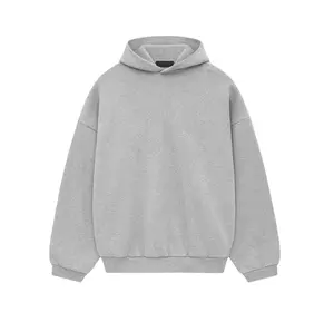 Fleece Hoodie fw24 Light Heather Gray 192HO246258F Designer Fashion Long Sleeve Tops for Comfort and Style