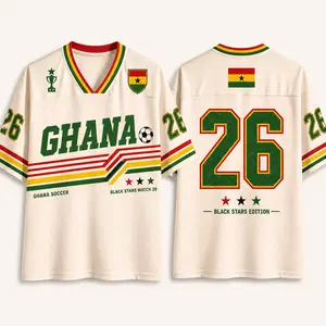 Ghana Soccer Jersey, Retro Black Stars Shirt, Custom Name Number Jersey, Ghana Football Fan Gift