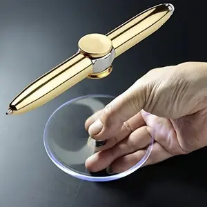 Multifunctional Fidget Spinner LED Light Up Pen, Portable Stress Relief Toy, Ideal for Office & Home Use, Fun Gift Idea
