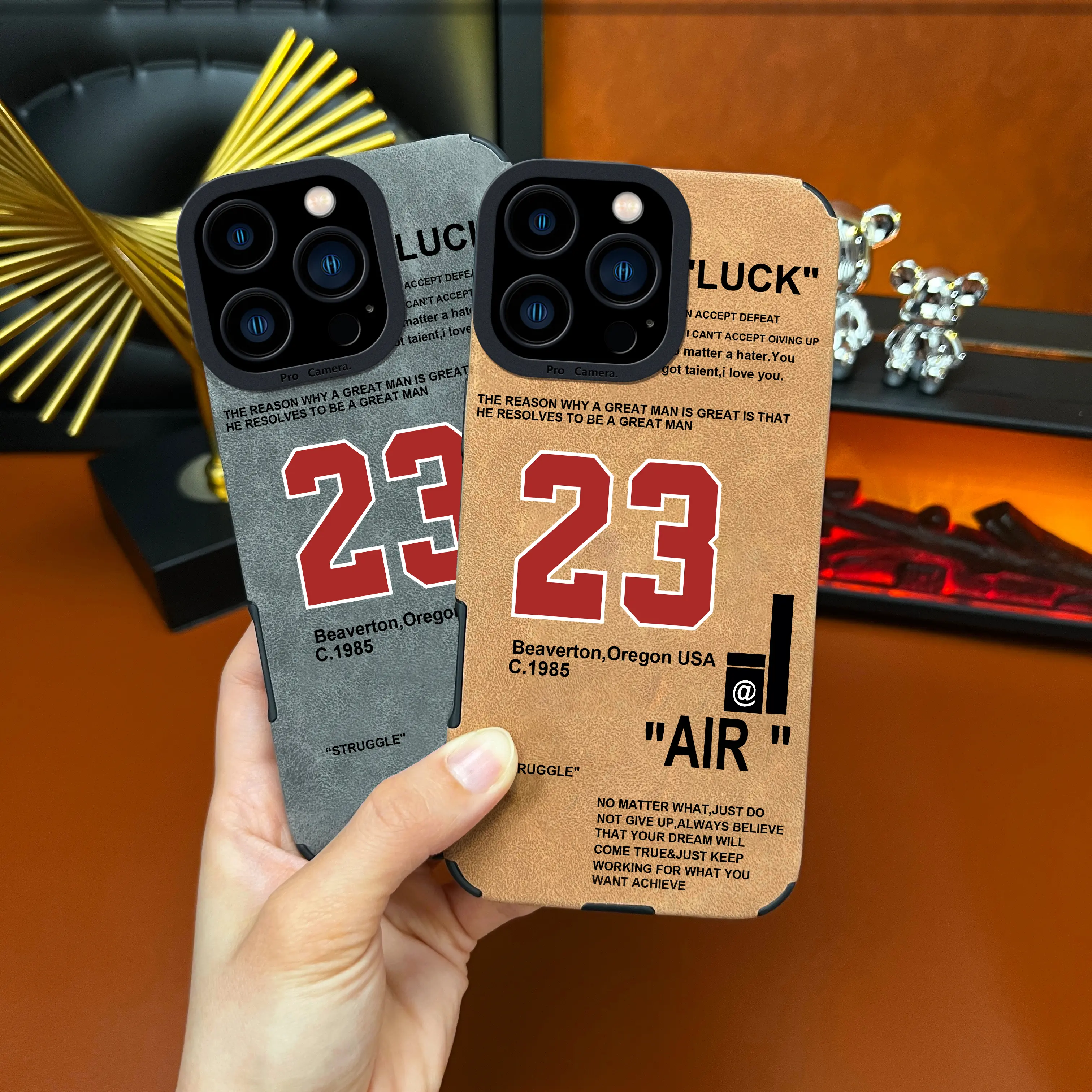 Forever 23 TPU Leather Smartphone Case - Handheld Cellphone Protection for iPhone 17/16/15/14/13/12/11 Pro Max Plus/X/XS Max, Anti-Drop, Shock-Resistant, Anti-Slip Full Screen Protective Cover - ZQ40