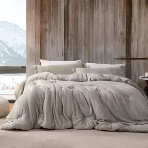 Love Thick - Plush Coma Inducer Oversized Comforter Set - Oyster Gray