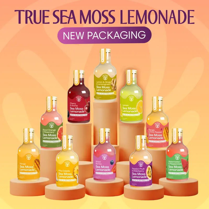 True Sea Moss Lemonade Pack of 4 – Naturally rich in essential minerals that support overall vitality