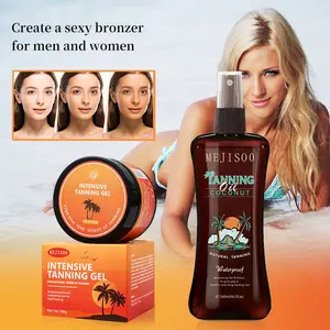 Beach & Sunbed Tanning Spray Oil, Waterproof Coconut Formula for Deep Tan