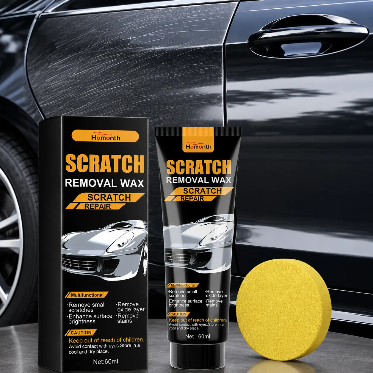 Car Scratch Repair Cream Fine Scratch Remover for Paint Renovation Polishing Wax Car Paint Care Scratch Removal Compound for Light Scratches Swirl Marks