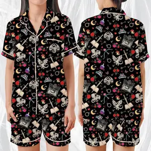 Romantasy Dragon Pajama Set for Women, Fantasy Book Lover Sleepwear, Cute 2-Piece Lounge Outfit, Enemies to Lovers Gift