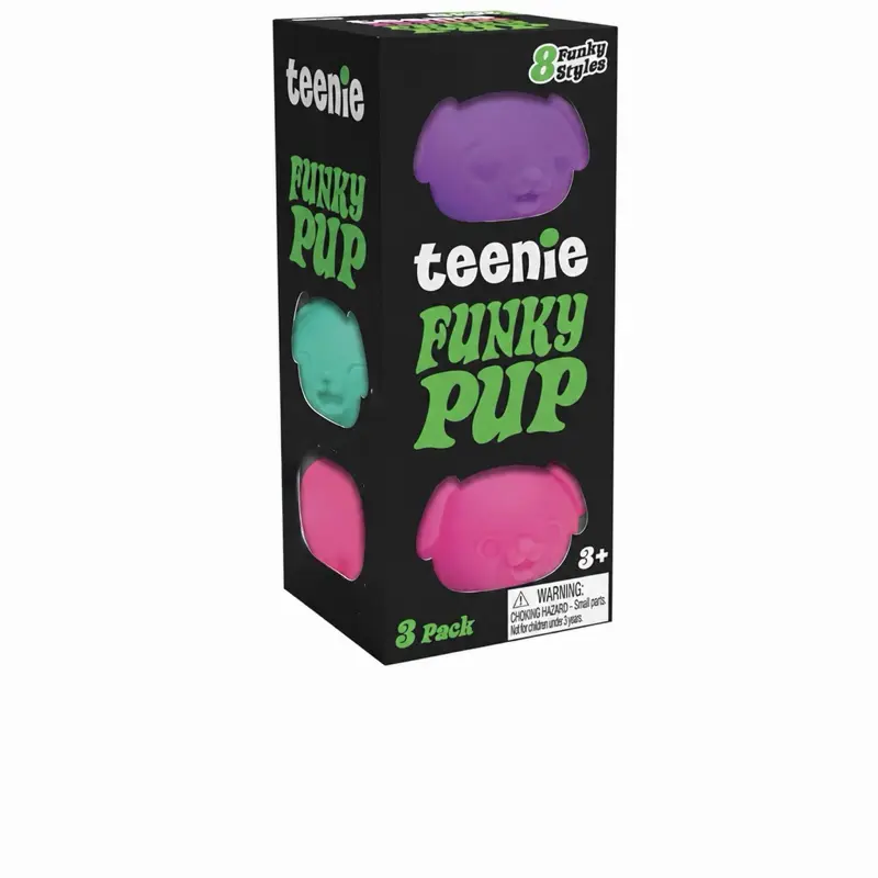 Mini Funky Pup Squishy Stress Ball 3 pack