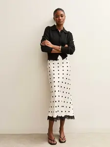 Women's Versatile Mermaid Skirt, Polka Dot Design, Perfect for Any Occasion, Stylish and Comfortable, Ideal for All Seasons