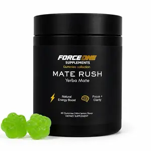 Force 1 Yerba Mate Gummies, Mint Lemon Flavor, 60 Count