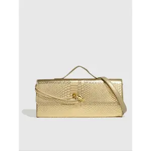 Fashionable Random Print Snakeskin Pattern Crossbody Bag, Casual Versatile Shoulder Bag for Women, Trendy All-match Commuter Bag for Daily Used