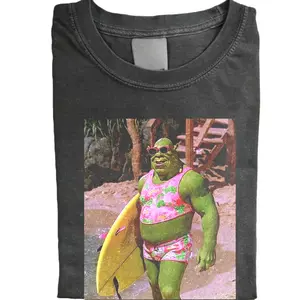 Shrek Meme Graphic Tee, Unisex Cringe Retro Humor Shirt, Menswear Womenswear Streetwear, Gift for Men, Gift for Women, Crew Neck T-shirt, Trending T-shirt