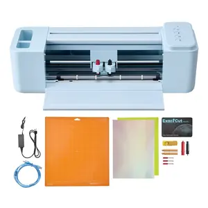 Vinyl Cutting Machine 12-Inch, Button-Controlled Vinyl Cutter For Mac, Windows, Android And iOS, Includes 5000+ Built-In Design Resources, Ideal For Creating Custom Craft Cards And Home Decor Projects