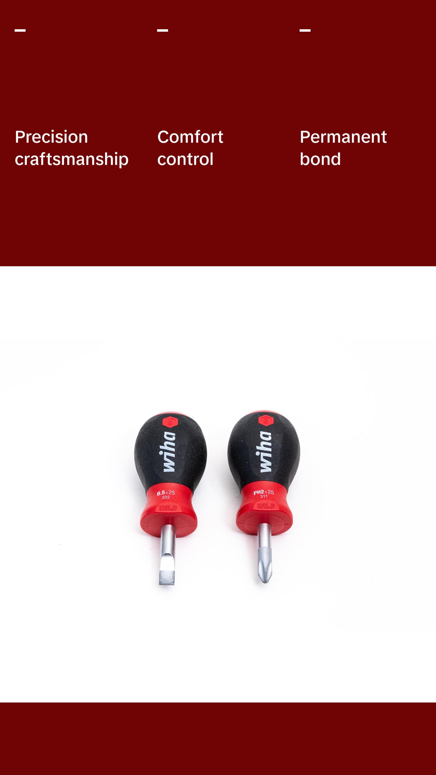 Wiha Tools 31191 SoftFinish Stubby Slotted 6.5mm/Phillips #2 Screwdrivers, 2 Pc. Set