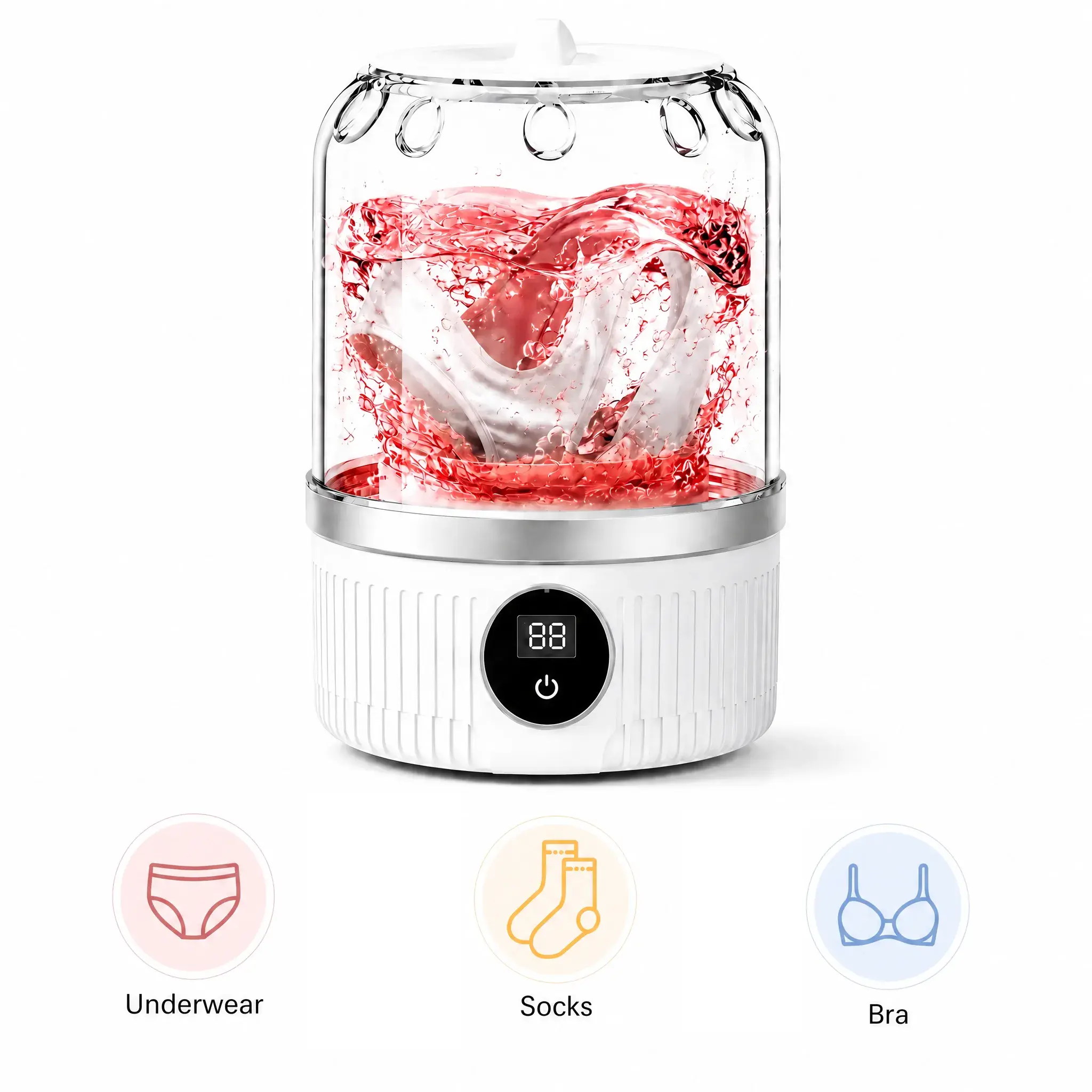 Portable Mini Washing Machine for Underwear, Panties & Delicate Garments, Compact Lightweight Home Supply, Ideal for Apartments & Travel, Perfect Party Gift for Wives