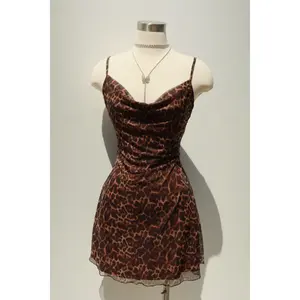 Lexi Mesh Mini Dress - Leopard