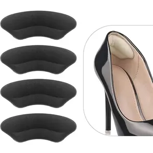 Heel Grips Liner Cushions Inserts for Loose Shoes, Pads Snugs for Shoe Too Big Men Women, Filler Improved Shoe Fit and Comfort, Prevent Heel Slip and Blister (4 Pairs)