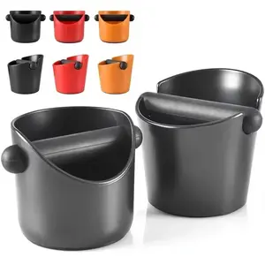 1pc Coffee Knock Box Shock-Absorbent Espresso Knock Box for Barista Coffee Grind Anti-slip Espresso Dump Bin Grind Waste Bin Coffee Making Tool
