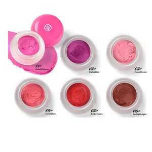 Long Lasting Matte Blush Mud, 6 Color Natural Blush for Daily Makeup, Lightweight Natural Look Blush, Soft Color Shadow, Suitable for All Skins, Beauty Cosmetics