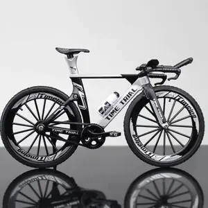 1:10 Scale Diecast Metal Mini Alloy Bicycle Model - Finger Racing Mountain Bike, Foldable Cycling Ornament, Collection Toy for Children, Ideal for Bicycle Fans & Collections to Boost Relationship