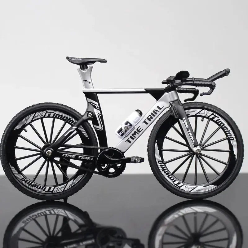 Classic Unisex 1:10 Scale High-Quality Diecast Alloy Plastic Mini Bicycle Model - Foldable Durable Finger Racing Mountain Bike, 1pc, Toy Ornament, Gift for Bicycle Fans, Collections Item to Boost Relationship