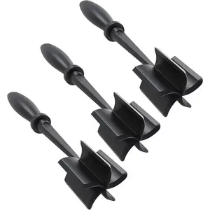 3PCS Meat Chopper for Hamburger Heat Resistant Meat Chopper with Non-slip Handle Meat Masher Multifunctional Hamburger Chopper Beef Masher Non Stick Mix Chopper for Home Kitchen (3)