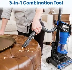 Vacmaster UC0501 Bagless Upright Vacuum Cleaner with Large Dust Cup Capacity, Efficient Cyclone Filtration System & 17ft , Hard Floor and Pet Hair