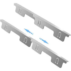 Stainless Steel Stove Gap Covers Kitchen Stove Counter Gap Covers, Oven Side Gap Filler, Range Trim Kit, Stove Guards, Heat Resistant and Easy to Clean, Adjustable Length13.8" to 27.5"