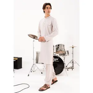 L-Peach-Blended-Kurta Shalwar - (M25KSS1015) J(53) Y-B-8