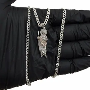 Cadena de PLATA 925 con colgante San Judas Tadeo