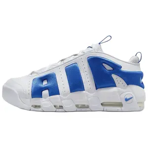 Nike Air More Uptempo Low Hyper Royal Retro Basketball Shoes for Men and Women with Soft Comfort and Slip-Resistant Wear Trending Shoes, House White Official Shoes to Get / Maison Mihara