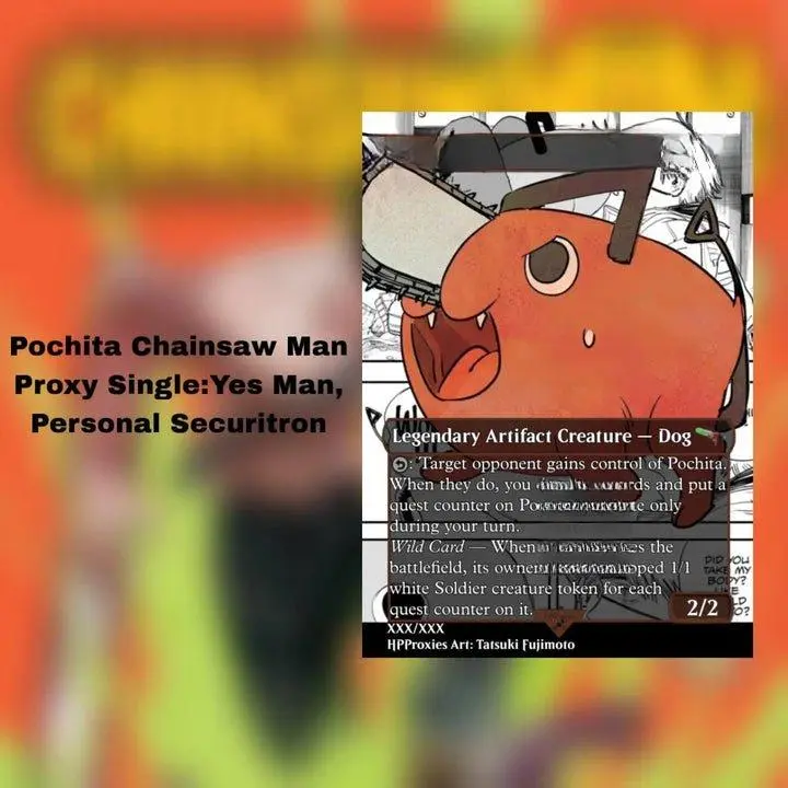 Pochita Chainsaw Man Proxy: Yes Man, Personal Securitron