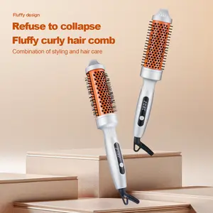 Straightening Curling Brush Electric Hair Styler
