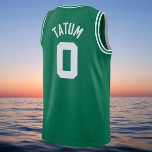 Jayson Tatum Men's Classic-Design Sleeveless stitched Basketball Jerseys green shirt 2025