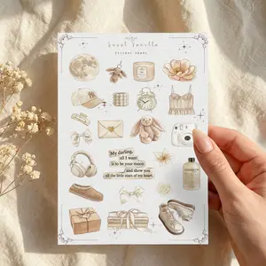 Sweet Vanilla - Watercolor Sticker Sheet