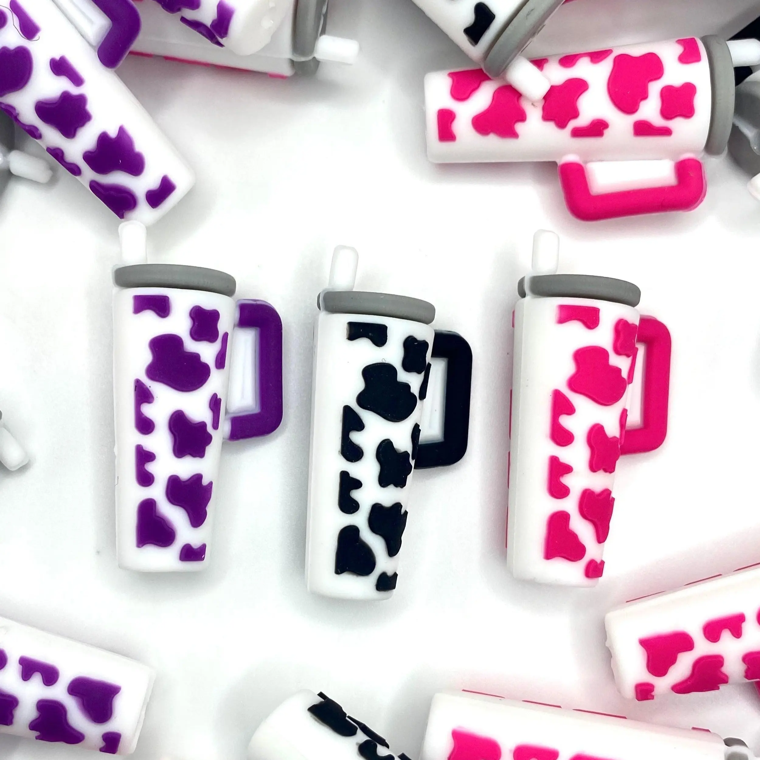 1pc B*tches Be Sippin 3D Silicone Focal Beads Art Charms Charm Accessory - Beaded Pen Supplies DIY