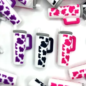 1pc B*tches Be Sippin 3D Silicone Focal Beads Art Charms Charm Accessory - Beaded Pen Supplies DIY