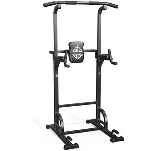 FED FITNESS Power Tower Pull Up Bar Station, 450LBS Stable Pull Up Dip Station for Home Gym Strength Training Equipment | FED Fitness
