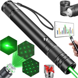 Rechargeable Green Laser Pointer – USB Powered High Visibility Laser Light for Presentations & Indoor Use