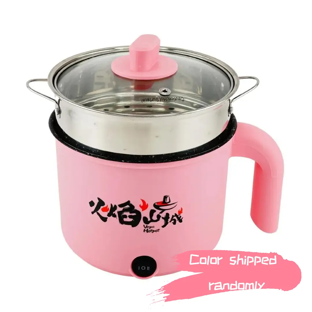 VEGAS Steam and Cooking Pot Ramen Pot Multifunction 18cm Colors May Vary