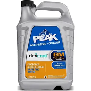 DEX-Cool ®   Antifreeze + Coolant, Premium Engine Coolant with Antifreeze, Car Antifreeze Coolant Mixture for GM Vehicles, 1 Gallon