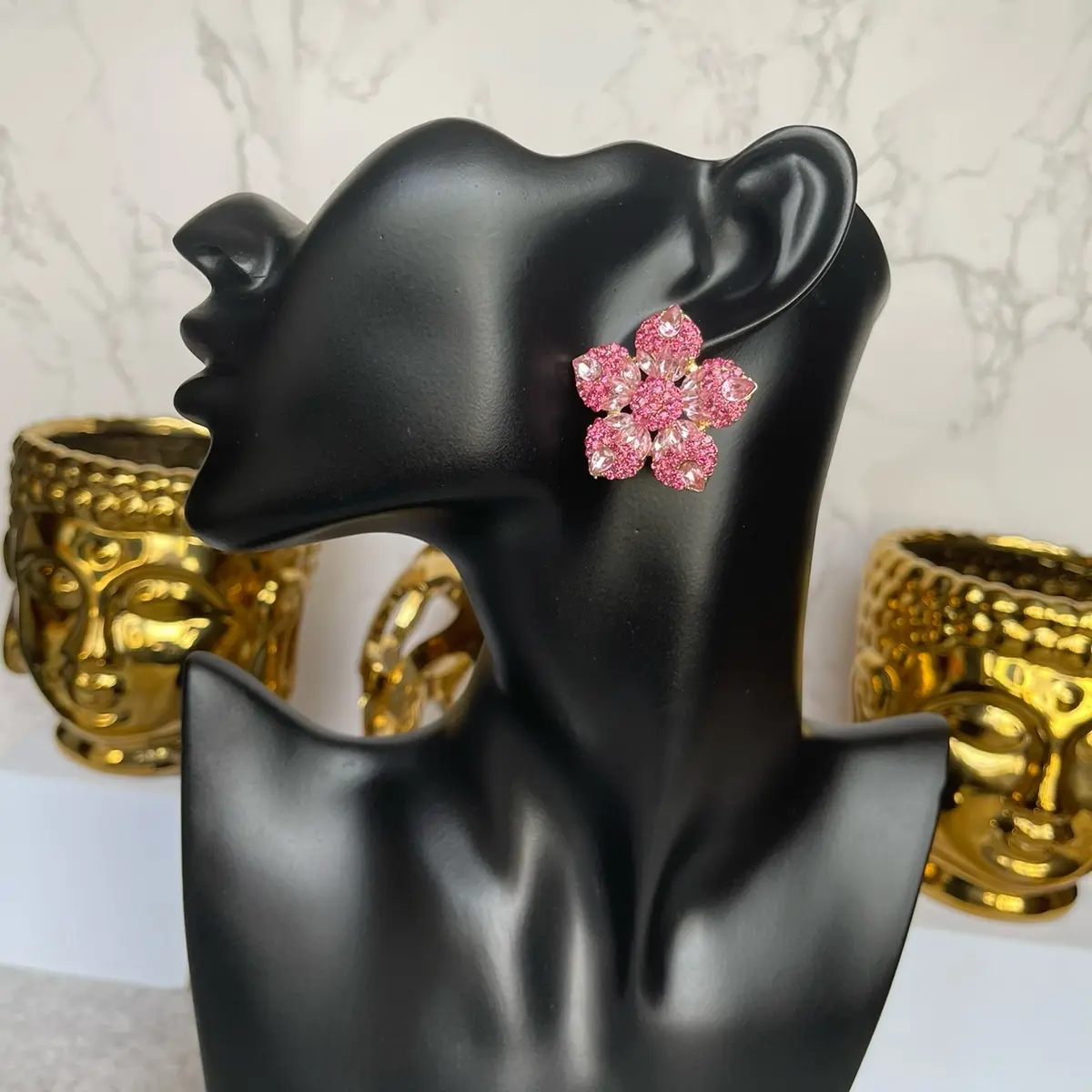 Floral Fuschia Earrings