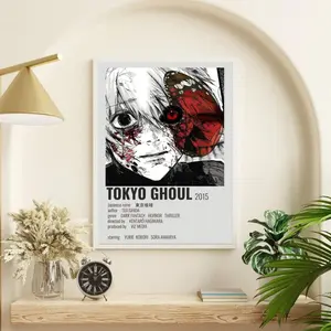 Kaneki Ken Tokyo Ghoul Poster No Frame, Dark Aesthetic Anime Room Decor, Manga Poster Print Gift for Anime Fans