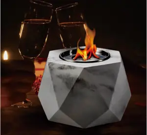 Iconic BBQ Concrete Portable Tabletop Firepit Indoor