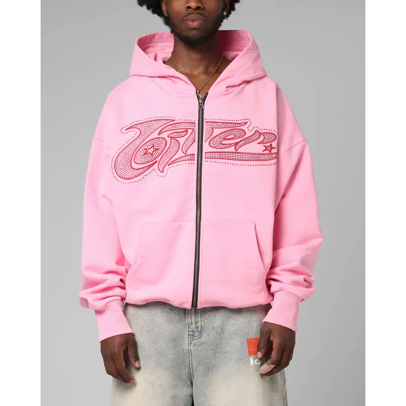 pink hellstar zip up hoodie - TikTok Shop