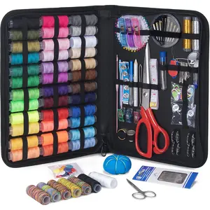 Newly Upgraded 251 Pcs Sewing Kit – Complete Needle & Thread Set for Adults & Beginners, Travel Emergency Essentials – Basic Home Hand Repair Supplies, Portable Case summervibes