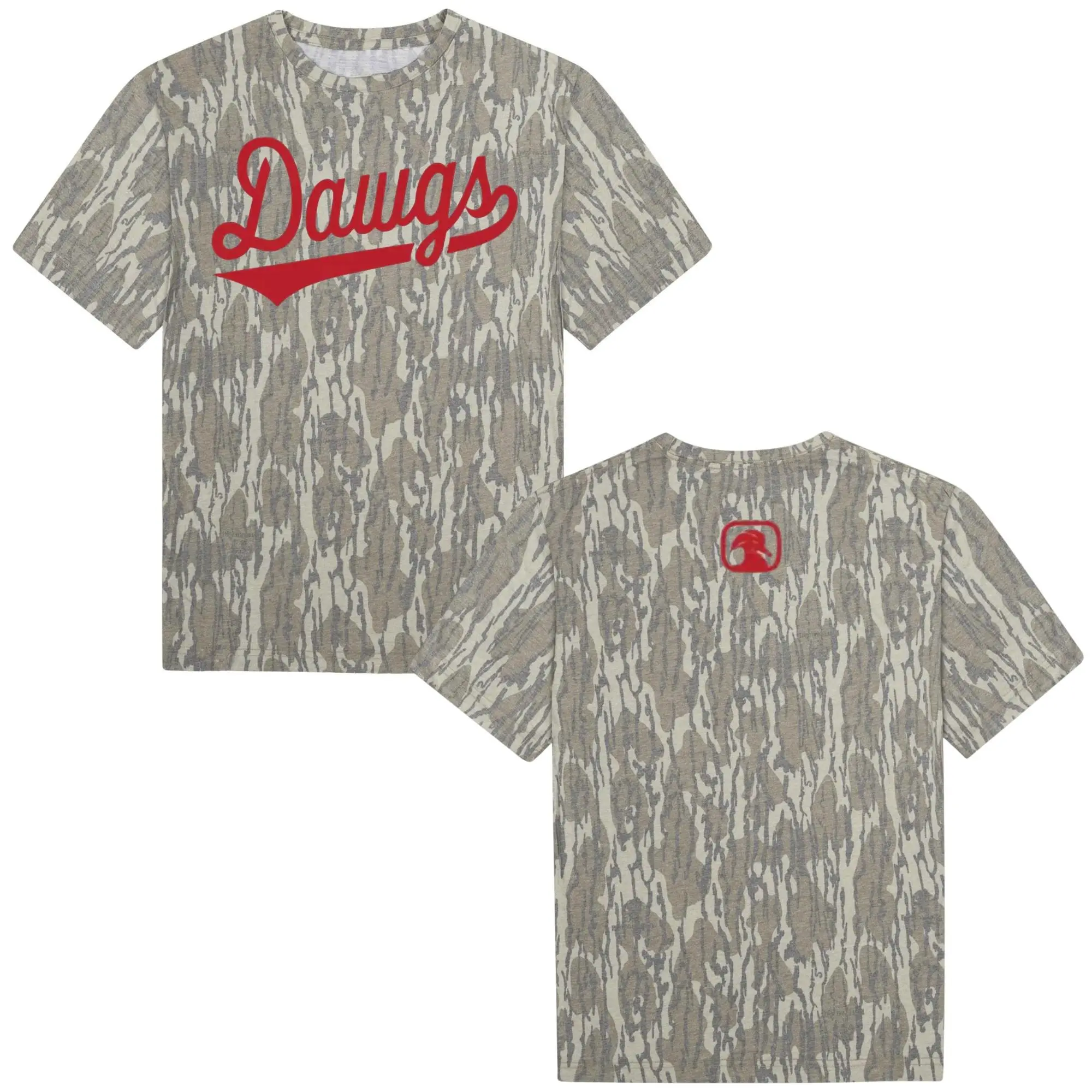 Vintage Georgia Dawgs Camo T-Shirt, Georgia Game Day Shirt, Oversized Mossy Oak Camo Tee, Football Fan Gift