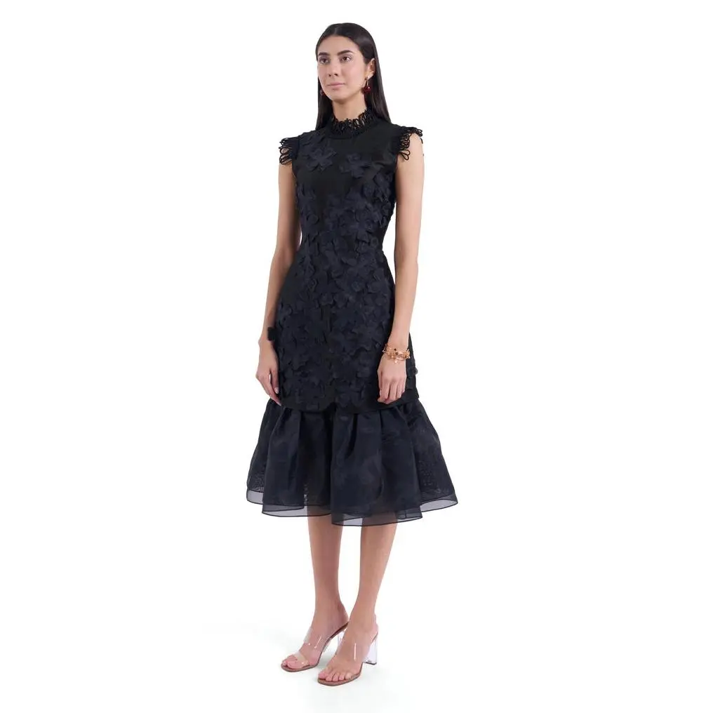 chancery marcella lace midi dress Marcella | Ashley Sleeveless Dress in Off White | Women's Size Large | Ponte