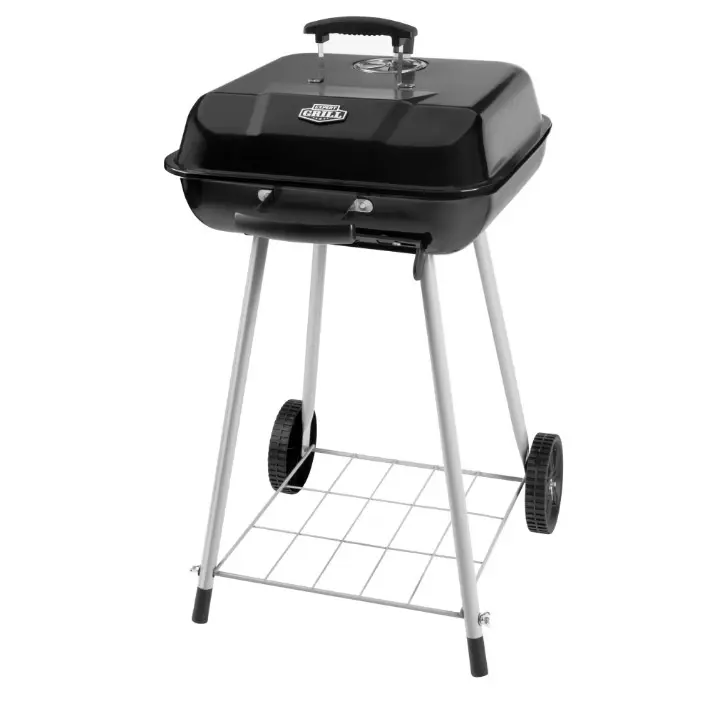 Expert Grill 17.5 Inch Charcoal Grill with Wheels and Adjustable Dampers
