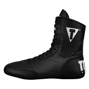 Title Boxing Speed-Flex Encore Mid-Top Shoes: Boxing Shoes MMA Shoes Boxing Boots Kickboxing Shoes Boxing Equipment Footwear Black